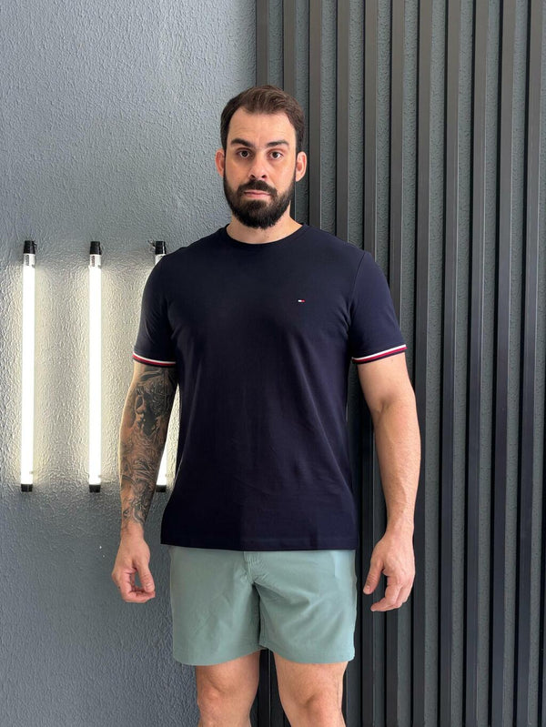 CAMISETA TOMMY HILFIGER GLOBAL STRIPE CUFF