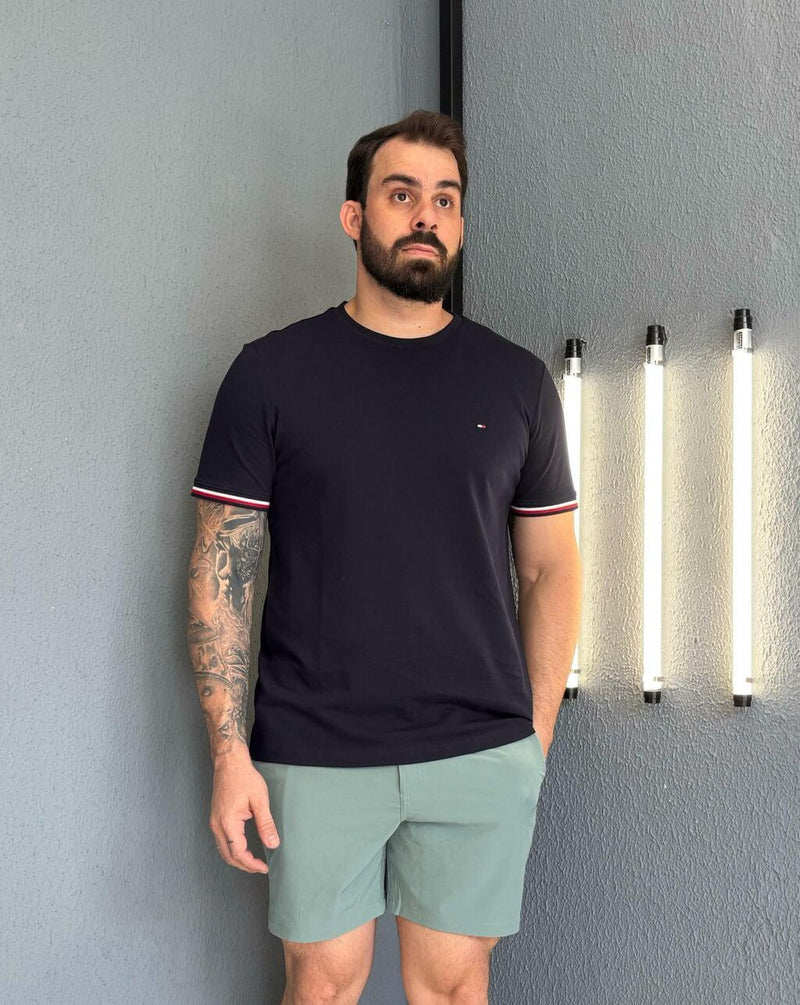 CAMISETA TOMMY HILFIGER GLOBAL STRIPE CUFF