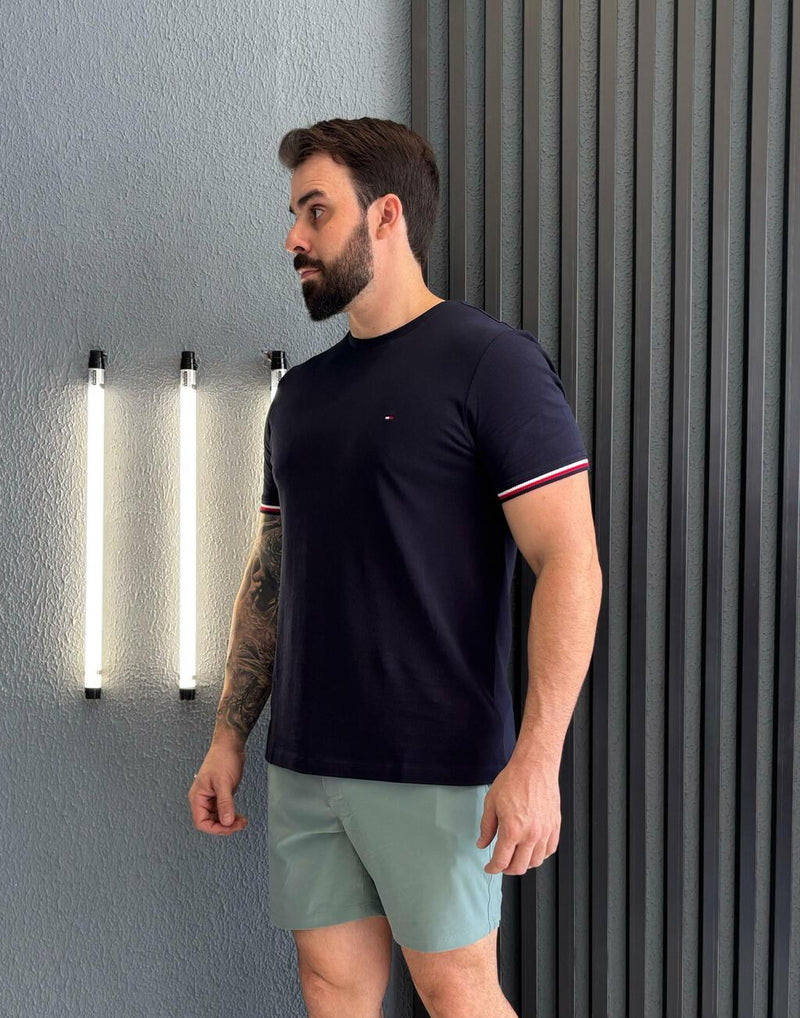 CAMISETA TOMMY HILFIGER GLOBAL STRIPE CUFF
