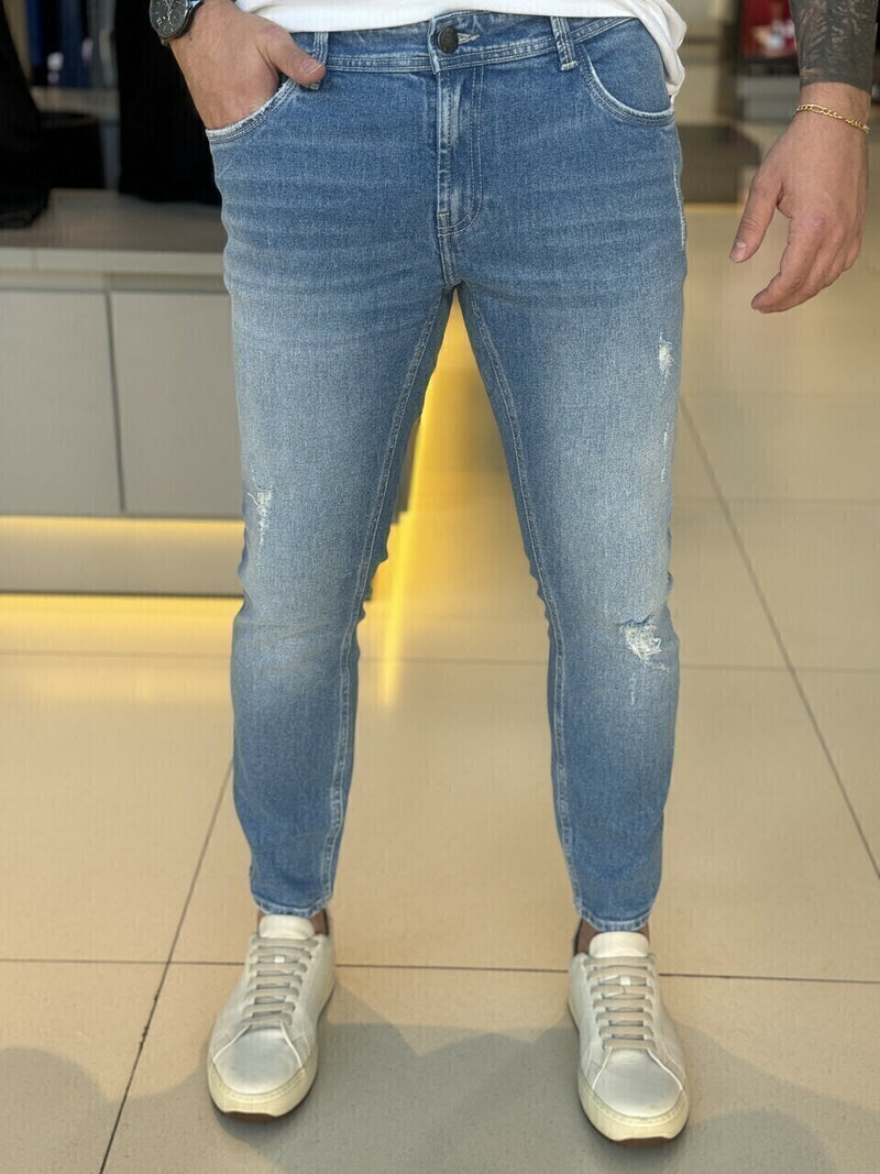 Calça DLZ Jeans Skinny Cropped SW Masculino
