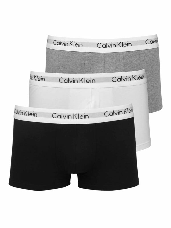 Cueca Calvin Klein Boxer Kit com 3 Peças Masculino Preto / Branco e Cinza
