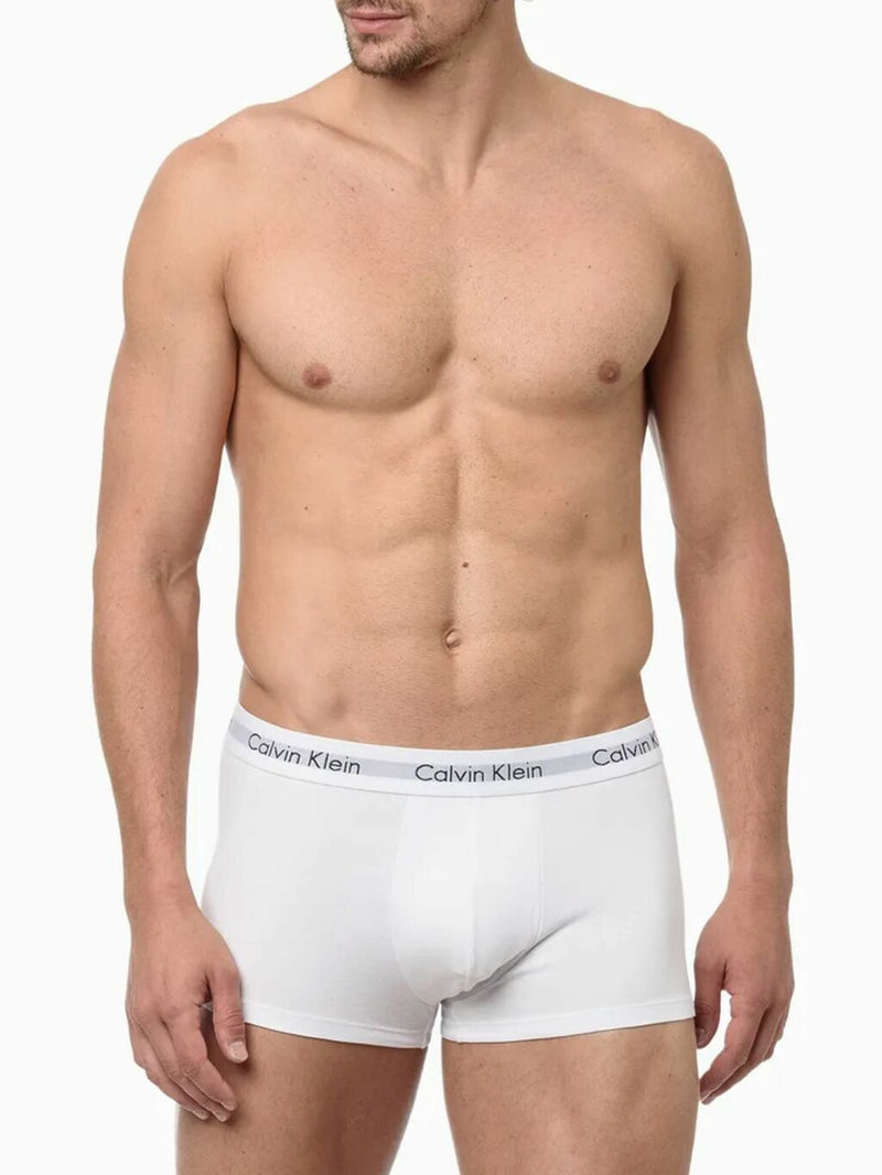 Cueca Calvin Klein Boxer Kit com 3 Peças Masculino Preto / Branco e Cinza