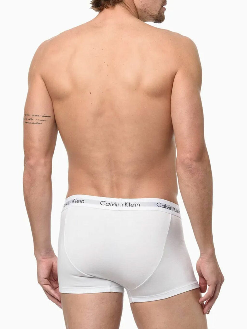 Cueca Calvin Klein Boxer Kit com 3 Peças Masculino Preto / Branco e Cinza