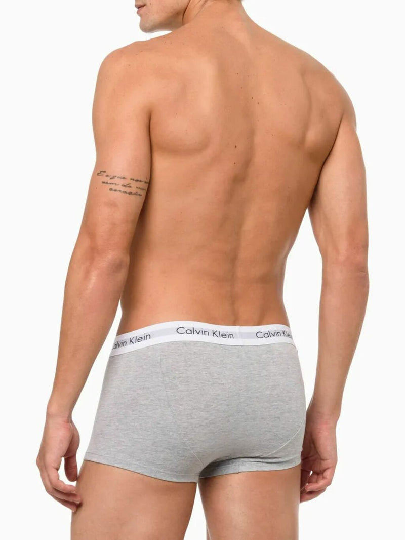 Cueca Calvin Klein Boxer Kit com 3 Peças Masculino Preto / Branco e Cinza