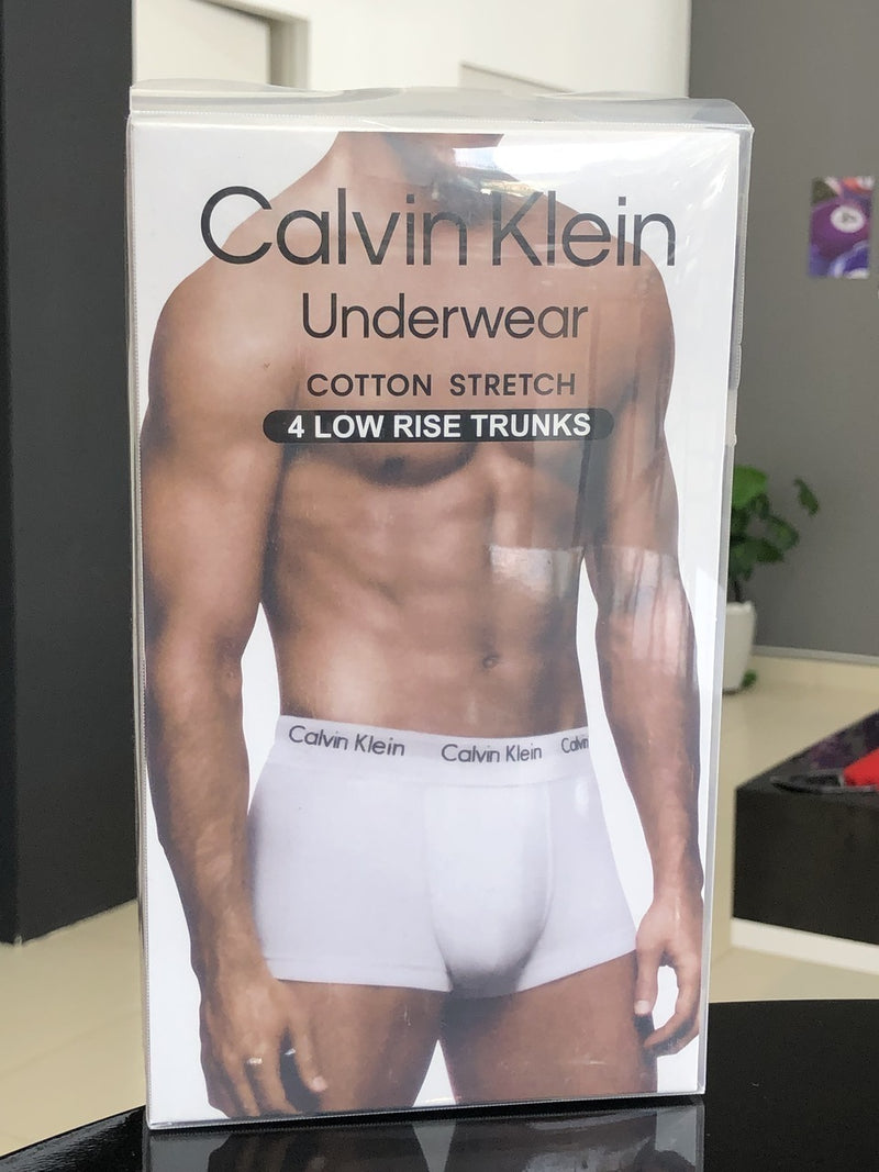 Cueca Calvin Klein Kit com 4 Peças Masculino Preto e Branco