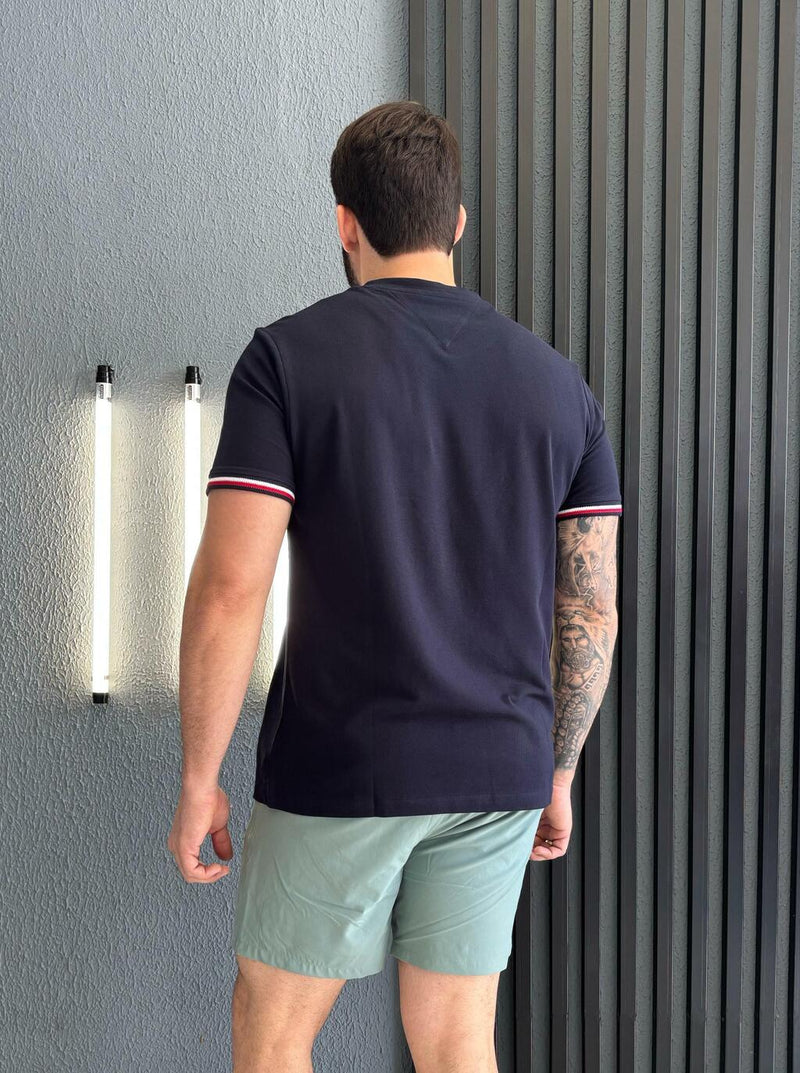 CAMISETA TOMMY HILFIGER GLOBAL STRIPE CUFF