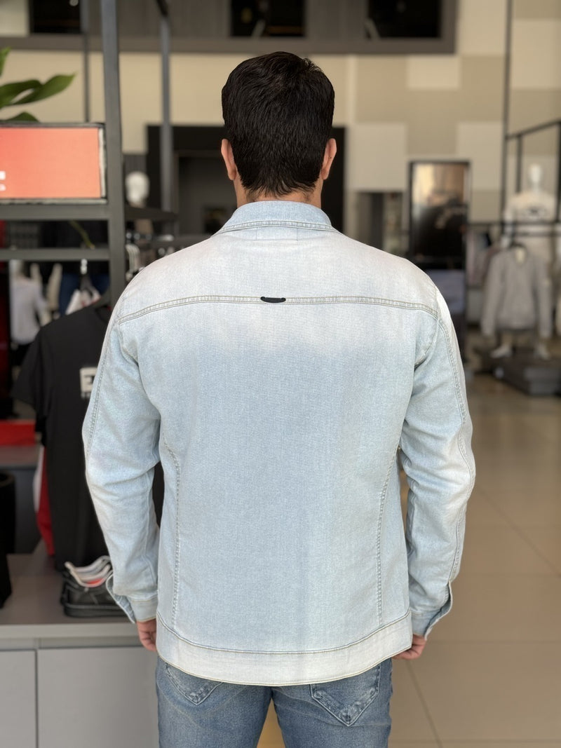 Jaqueta Clube Denim Jeans Slim Fit Masculino