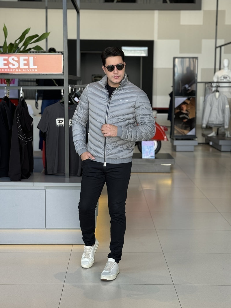 Jaqueta Armani Exchange Matelassê com Logo Masculino